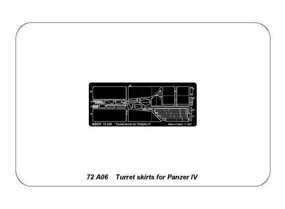 Jupes de tourelle Aber 72A06 pour PzKpfw IV 1/72 – image 5