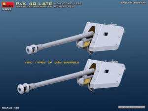 Mini Art 53013 German 7.5cm PaK 40 Late w/Elite Artillerie Regiment Crew. Special Edition 1/35