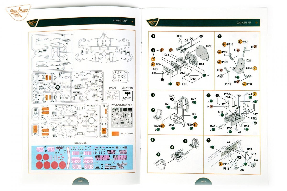 Clear Prop! CP72009 A5M2b Claude (late version) ADVANCED KIT 1/72 – Bild 13