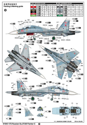Trumpeter 01645 Russian Su-27UB Flanker C Fighter (1/72) – Bild 4