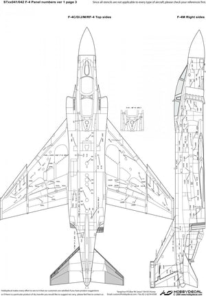 HobbyDecal ST48041V1 F-4 Panel numbers Black stencil font ver 1 1/48 – image 4