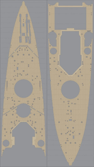 Pontos 35008WD1 HMS King George V Wooden Deck set 1/350