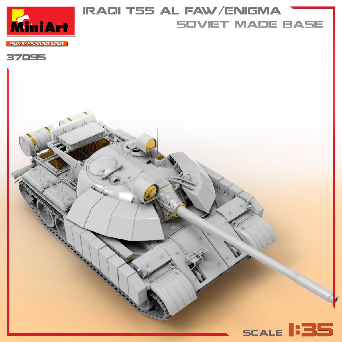 MiniArt 37095 IRAQI T-55 AL FAW/ENIGMA. SOVIET MADE BASE 1/35 – Bild 10