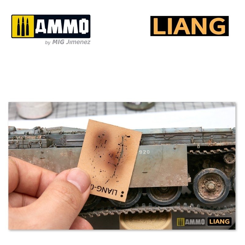 Liang 0001 Weathering Airbursh Stencils – imagen 3