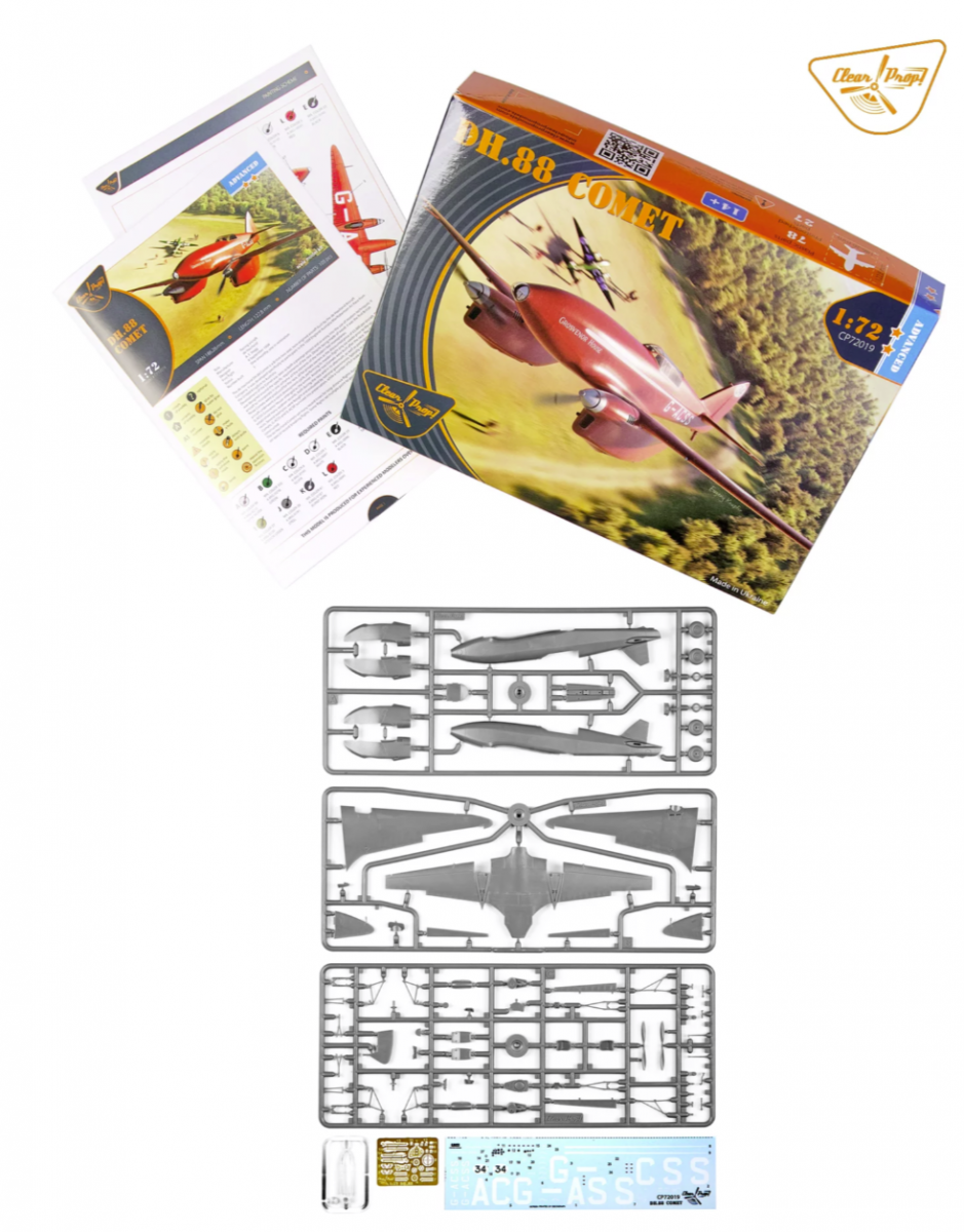 Clear Prop! CP72019 DH.88 COMET ADVANCED KIT 1/72 – image 3