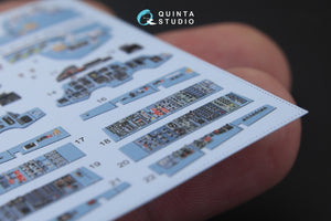 Quinta Studio QD48181 Su-27UB 3D-Printed colored Interior on decal paper (for KittyHawk kit) 1/48 – obrázek 2