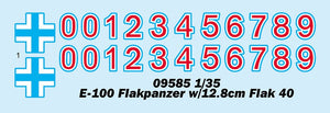 Trumpeter 09585 E-100 Flakpanzer avec Flak 40 de 12,8 cm au 1/35 – image 3