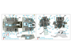 Quinta Studio QDS-48395 F-14A 3D-Printed &amp;amp; colored Interior on decal paper (Hobby Boss) (Small version) 1/48 – image 2