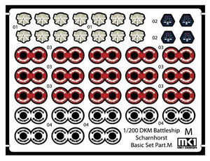 MK1 Design MD-20024 DKM Battleship SCHARNHORST DX PACK for Trumpeter 1/200 – obrázek 60