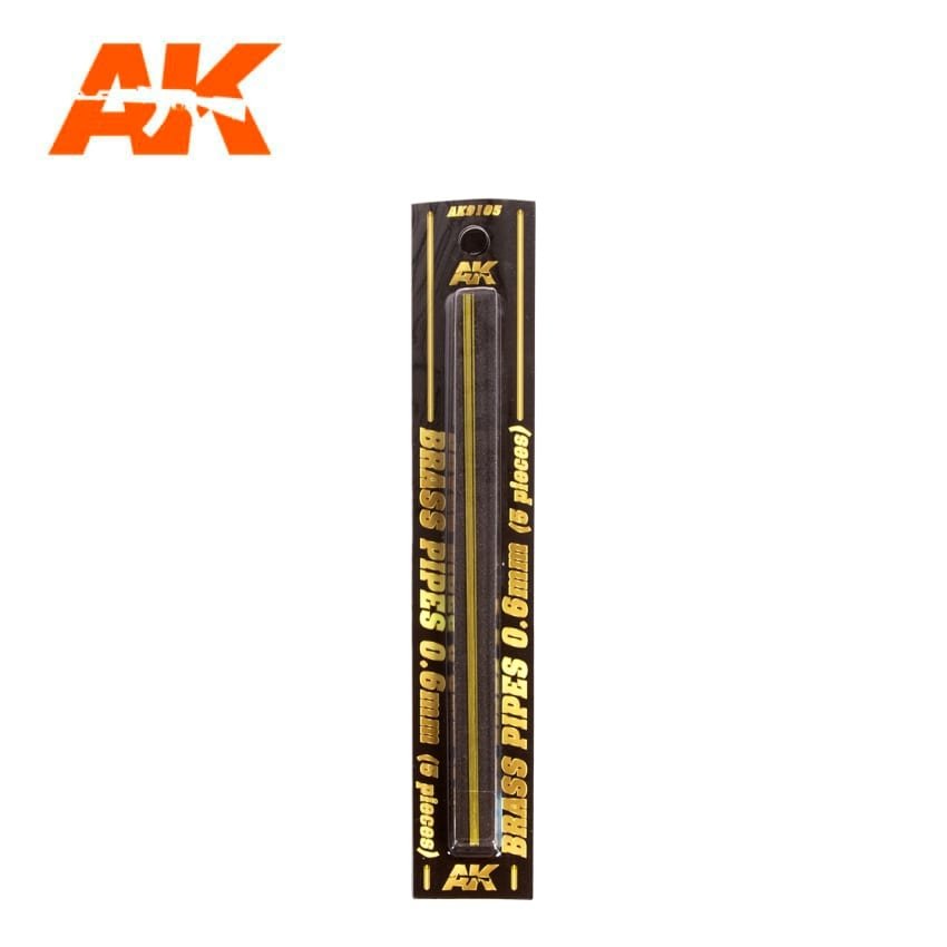 AK Interactive AK9105 BRASS PIPES 0.6MM Ø. 5 UNITS. – image 2