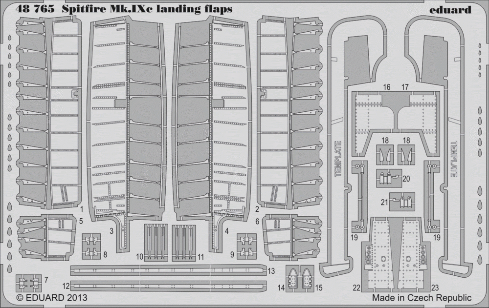 Eduard 48765 Spitfire Mk. IXc landing flaps 1/48 EDUARD