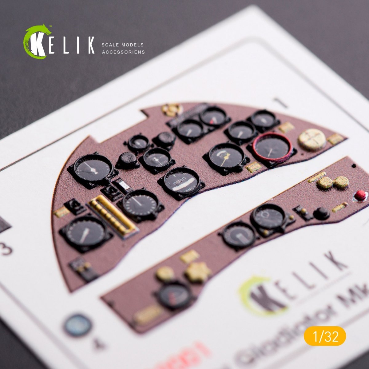 KELIK K32001 GLOSTER GLADIATOR MK.II INTERIOR 3D DECALS FOR ICM KIT 1/32 – Bild 2
