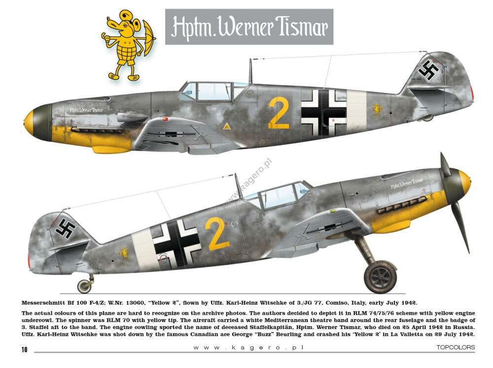 Kagero 15034 Messerschmitt Bf 109s over the Mediterranean Part I (decals) EN/PL – imagen 4
