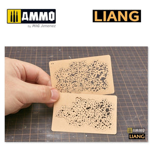 Liang 0006 Salt Weathering Effects Airbrush Stencils (Sparse) – Bild 2