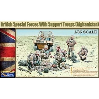 Gecko Models 35GM0023 Forces spéciales britanniques avec troupes de soutien 1/35