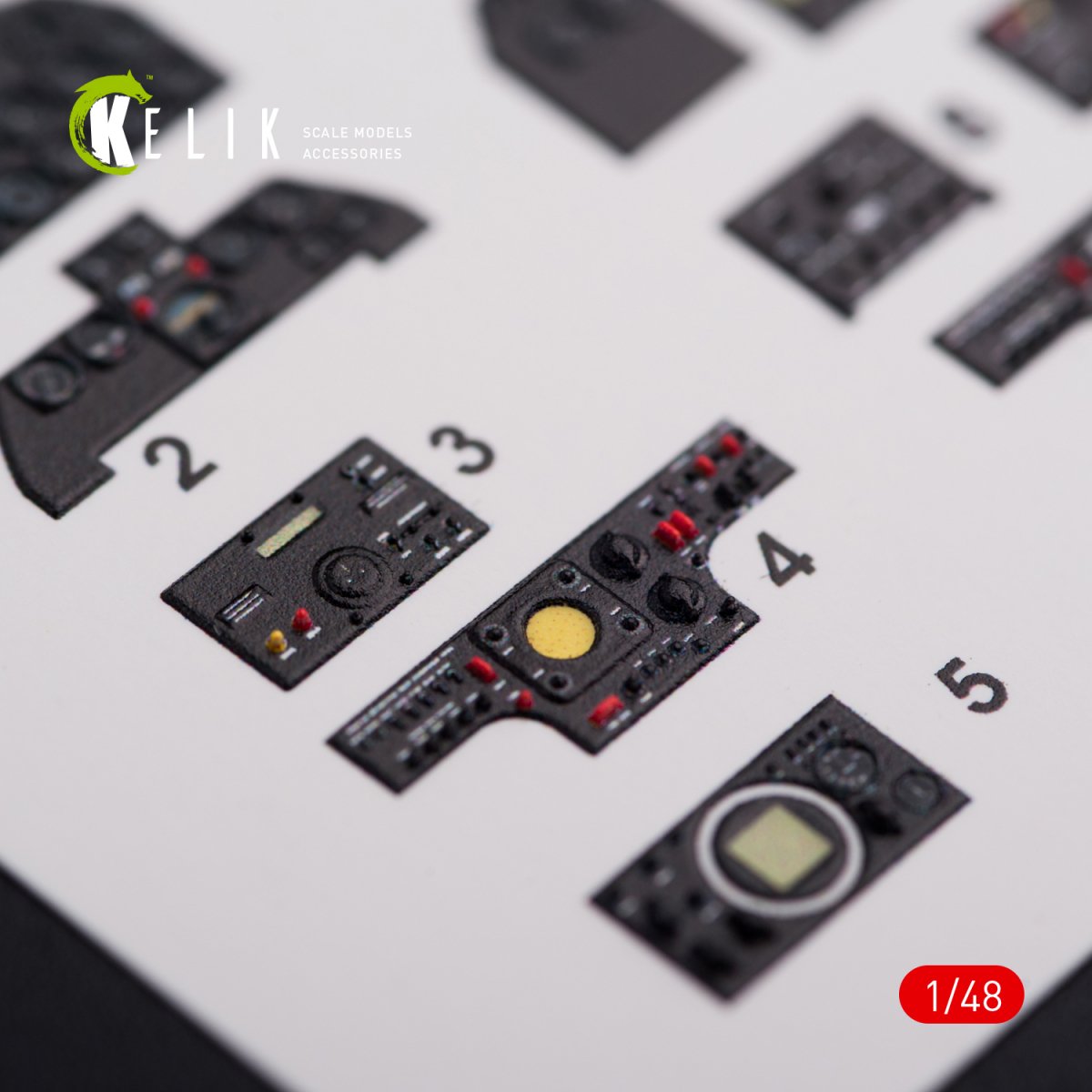 KELIK K48013 F-82 (F,G) &amp;quot;TWIN MUSTANG&amp;quot; INTERIOR 3D DECALS FOR MODELSVIT KIT 1/48 – image 6