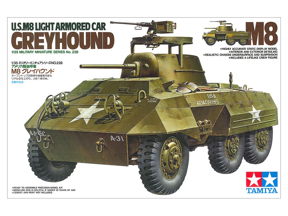 Tamiya 35228 US M8 Light Armored Car &amp;quot;Greyhound&amp;quot; (1/35) – obrázek 2