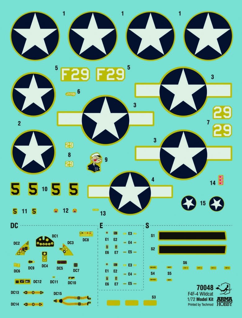 Arma Hobby 70048 F4F-4 Wildcat® Model Kit 1/72 – obrázek 4