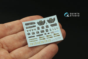 Quinta Studio QD72179 Bf 110C/D/E 3D-Printed &amp;amp; colored Interior on decal paper (Eduard) 1/72 – image 5