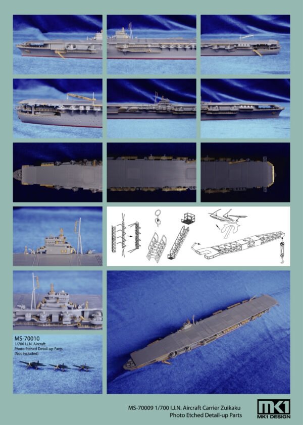 MK1 Design MS-70008 IJN SHOKAKU DETAIL-UP ETCHED PART 1/700 – Bild 4