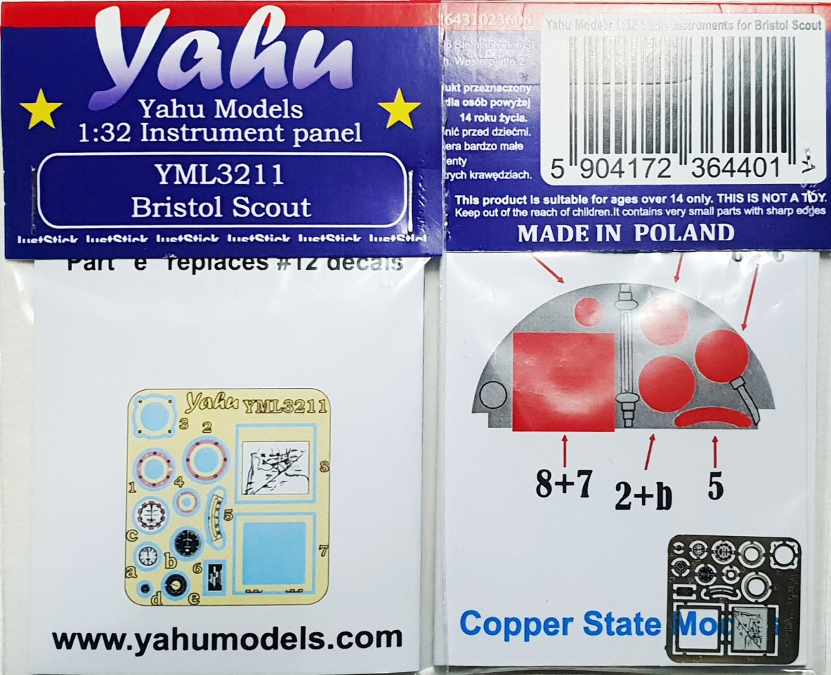 Yahu YML3211 Bristol Scout Copper State 1/32 
