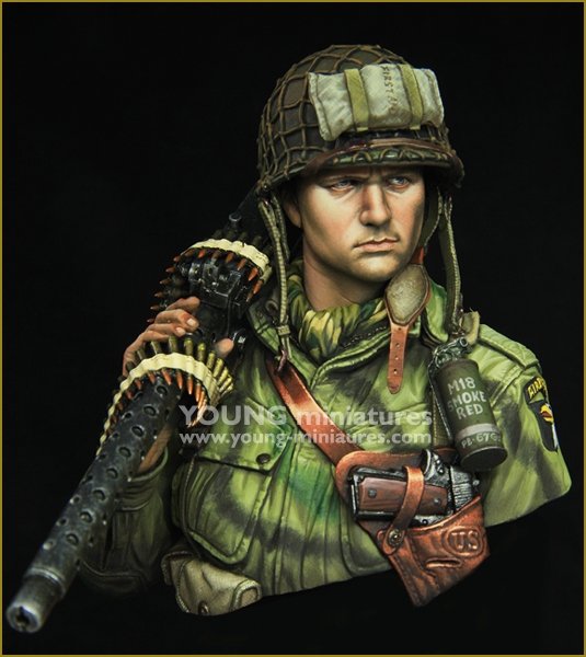 Young Miniatures YM1873 WW2 US AIRBORNE with M1919 1/10 – Bild 2