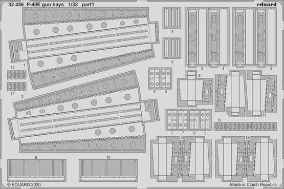 Eduard BIG33123 P-40E part II for Trumpeter 1/32 – Bild 2