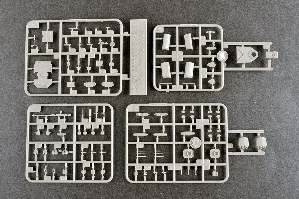 Trumpeter 06702 HMS Belfast 1959 1/700 – zdjęcie 7