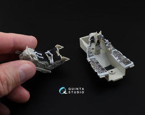 Quinta Studio QD32003 F-16C 3D-Printed &amp;amp; colored Interior on decal paper (for Tamiya kit) 1/32 – immagine 9