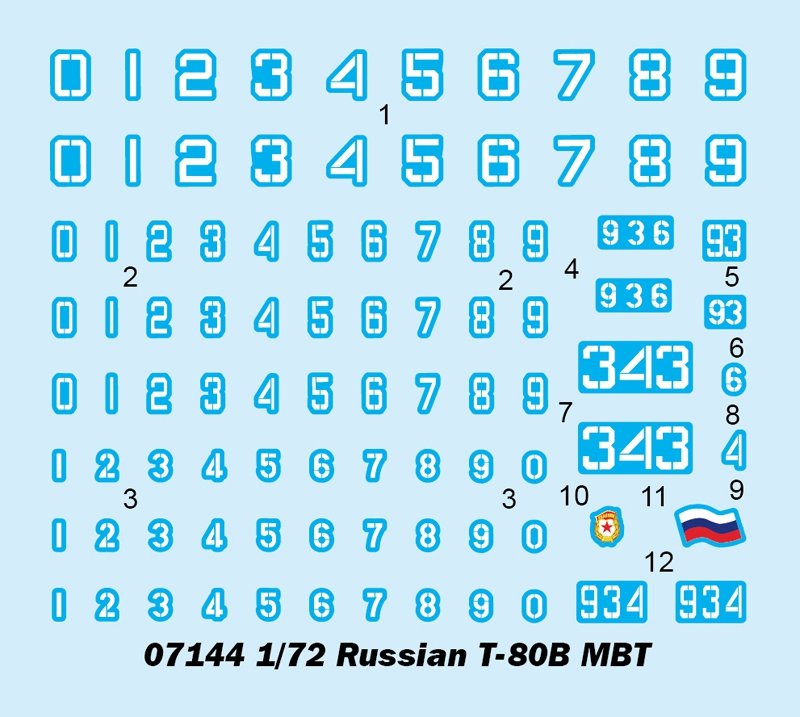 Trumpeter 07144 Russian T-80B MBT 1/72 – image 4