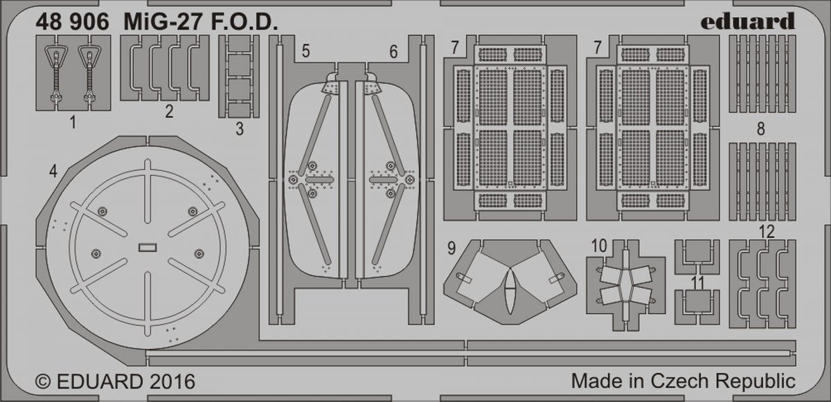 Eduard 48906 MiG-27 FOD TRUMPETER 1/48