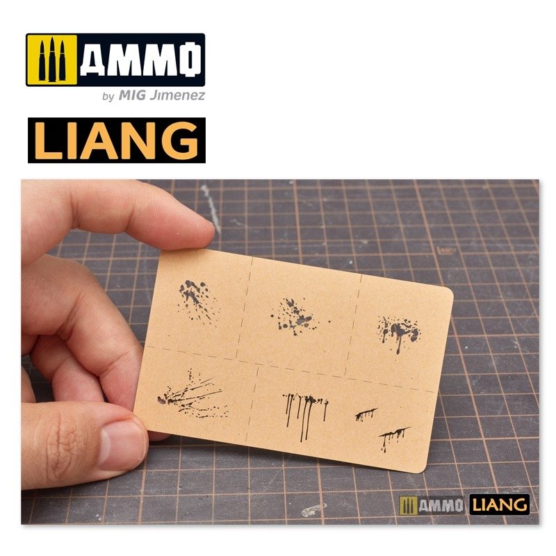 Liang 0005 Splashes Blood Effects Airbrush Stencils – Bild 2