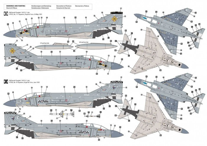 Hobby 2000 72081 F-4K Phantom FG.1 Late Vol.1 (Fujimi + Cartograf + Masks) 1/72 – image 2