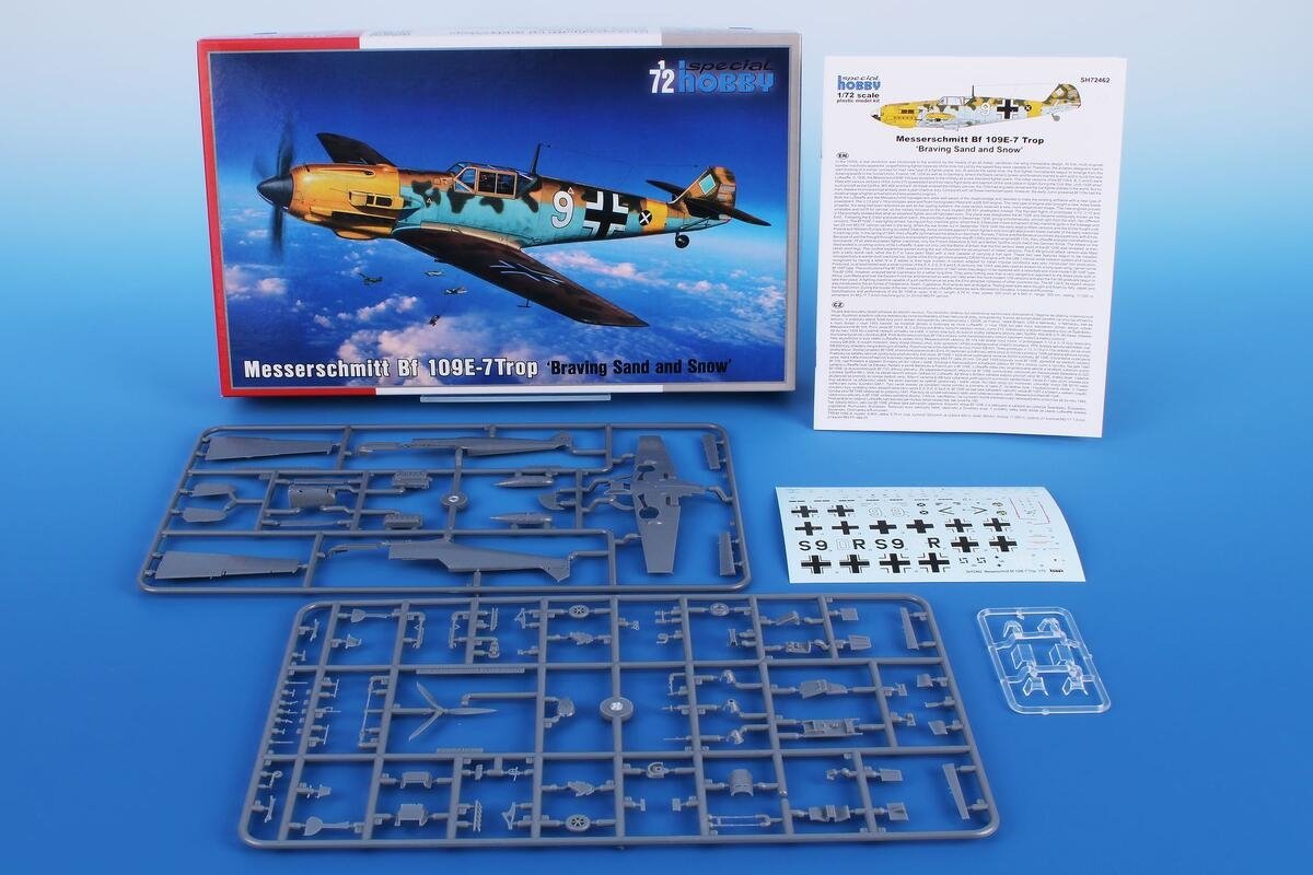 Special Hobby 72462 Messerschmitt Bf 109E-7Trop &amp;#39;Braving Sand and Snow&amp;#39; 1/72 – image 2