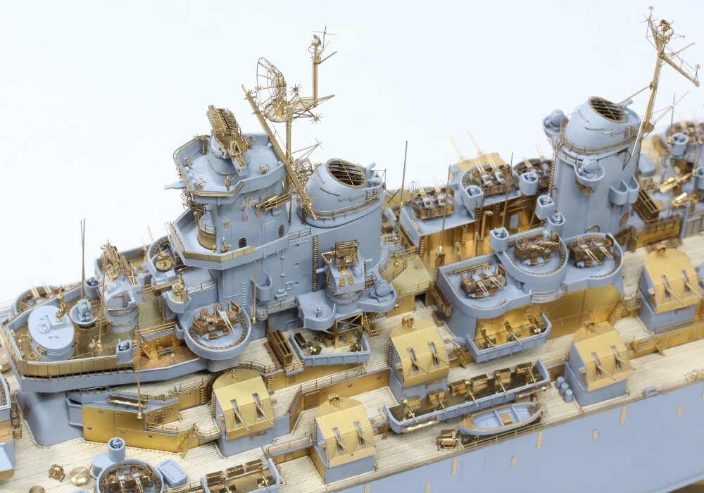 Pontos 37026FN USS BB-63 Missouri 1945 Ensemble de détails avancés (Pont en bois teinté teck) (1/350) – image 8