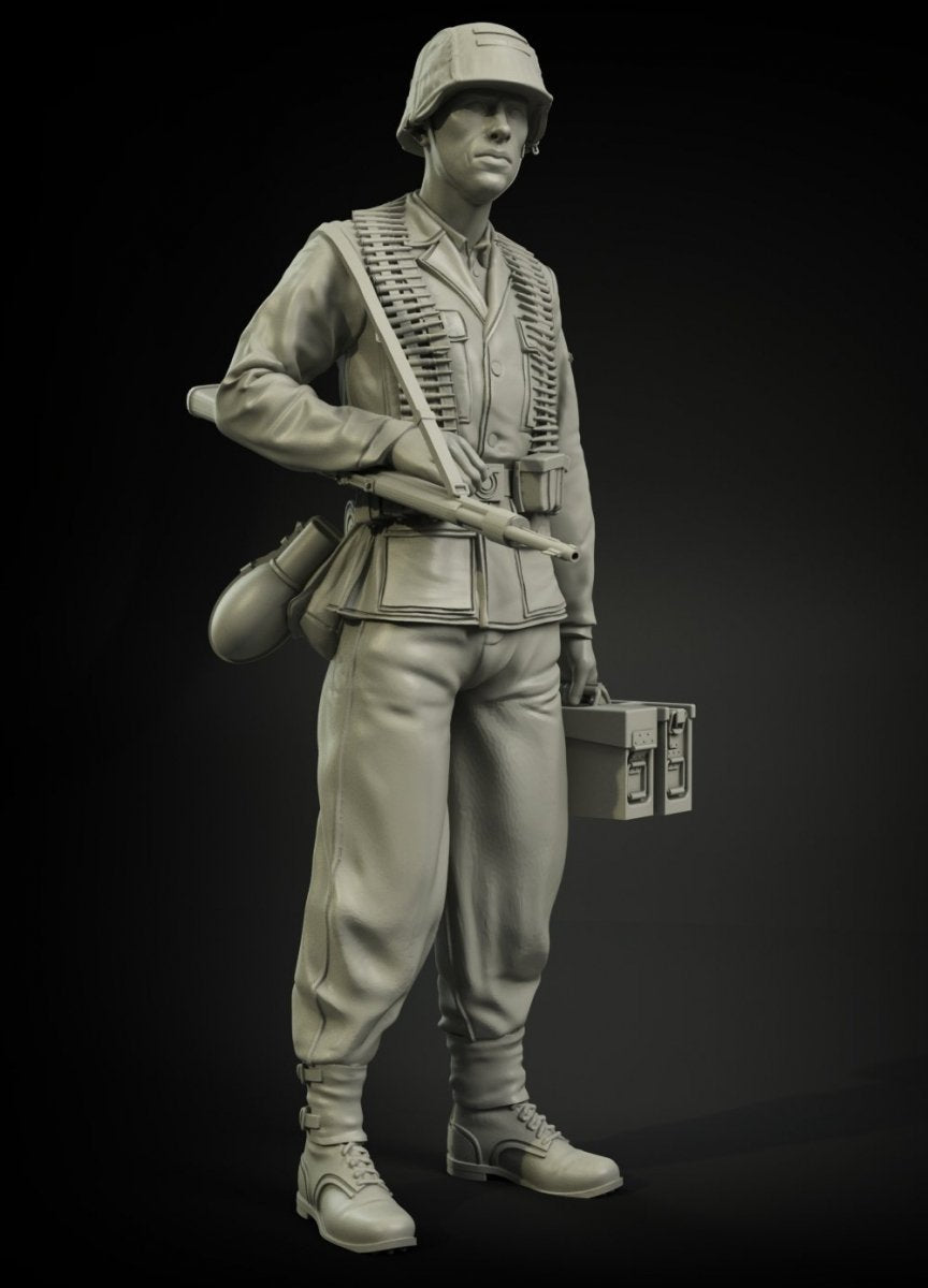 Panzer Art FI35-040 Waffen-SS MG-42 ammo carrier 1/35 – Bild 2