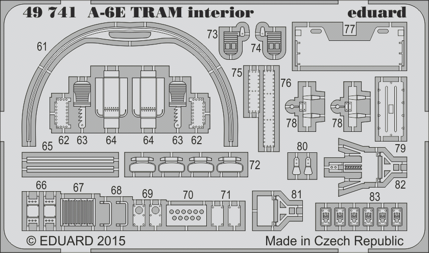 Eduard 49741 A-6E TRAM interior HOBBY BOSS 1/48 – Bild 2