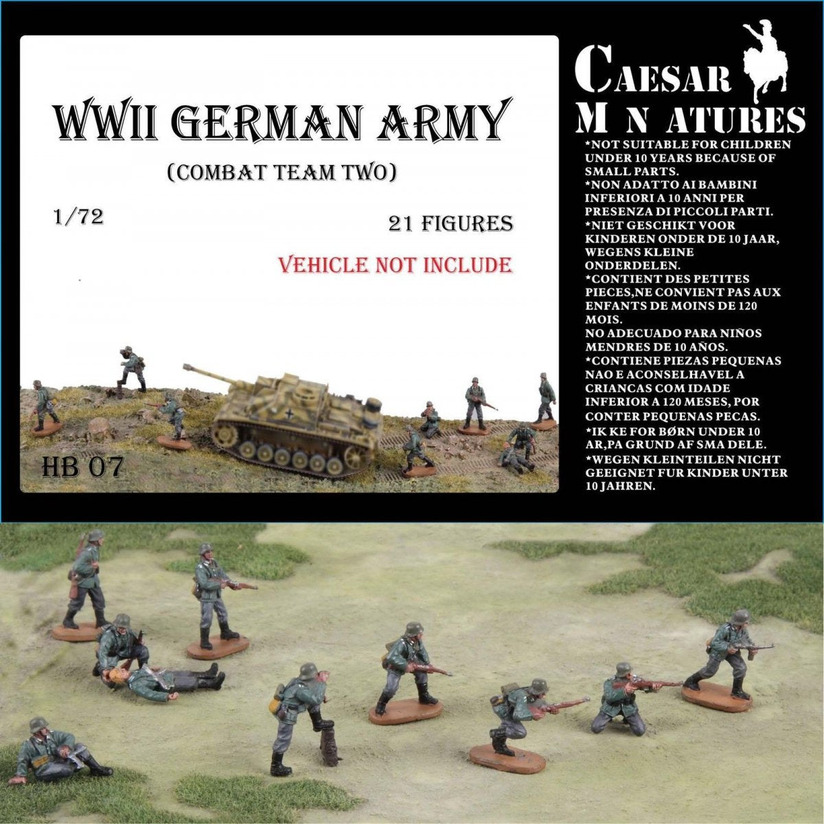 Caesar Miniatures HB07 WWII German Army - Combat Team 1/72 – immagine 2