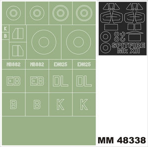Montex MM48338 Spitfire MkXII AIRFIX 5117 1/48
