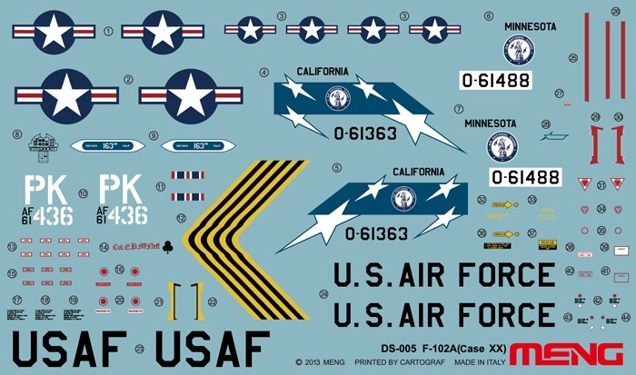 Meng Model DS-005 F-102A Delta Dagger (Case XX Wing) 1/72 – image 8