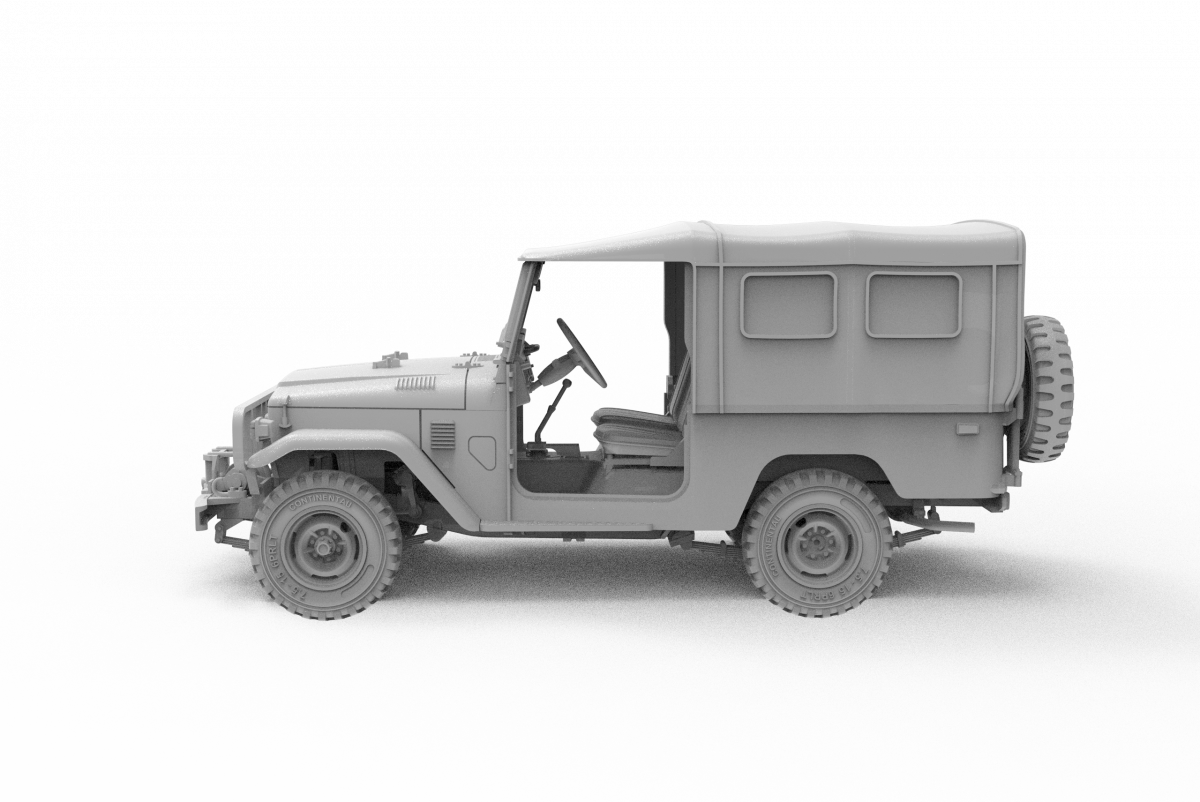 AK Interactive AK35004 FJ43 SUV WITH SOFT TOP IDF &amp;amp; LAF 1/35 – Bild 3