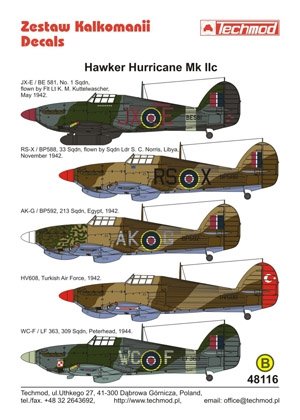 Techmod 48116 - Hawker Hurricane IIc 1/48 – imagen 2