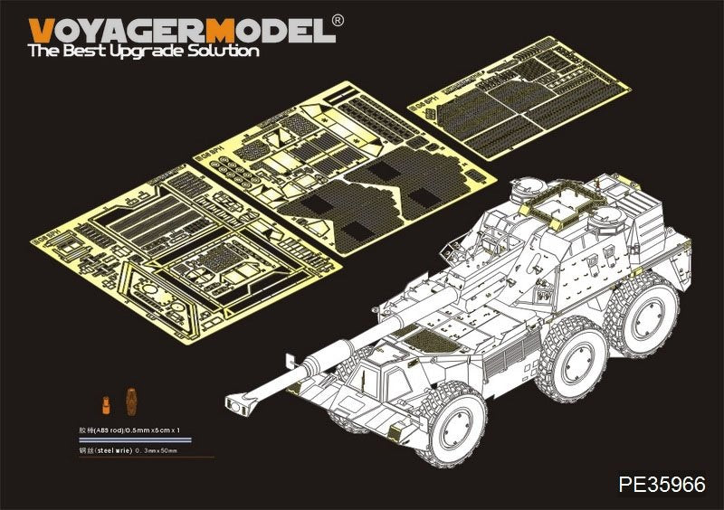 Voyager Model PE35966 Modern South Afria G6 Rhino SPH basic For TAKOM 2052 1/35
