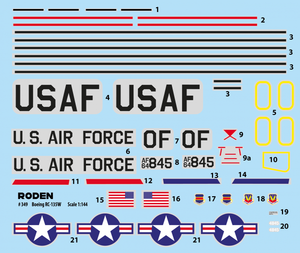 Roden 349 Boeing RC-135V/W Rivet Joint 1/144 – obrázek 3