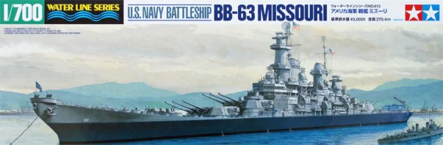 Tamiya 31613 US Navy Battleship BB-63 Missouri Waterline Series 1/700