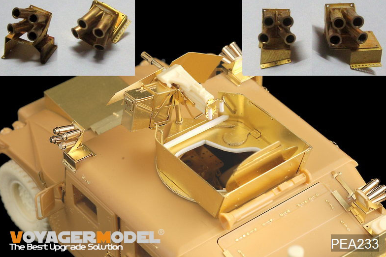 Voyager Model PEA233 Modren HUMVEE family smoke discharger (16PCS) (GP) 1/35 – obrázek 2