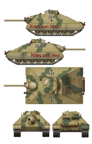 Das Werk DW35019 Schwerer kleiner Panzerkampfwagen German Heavy Tank Project 1944 (2 in 1) 1/35 – image 4
