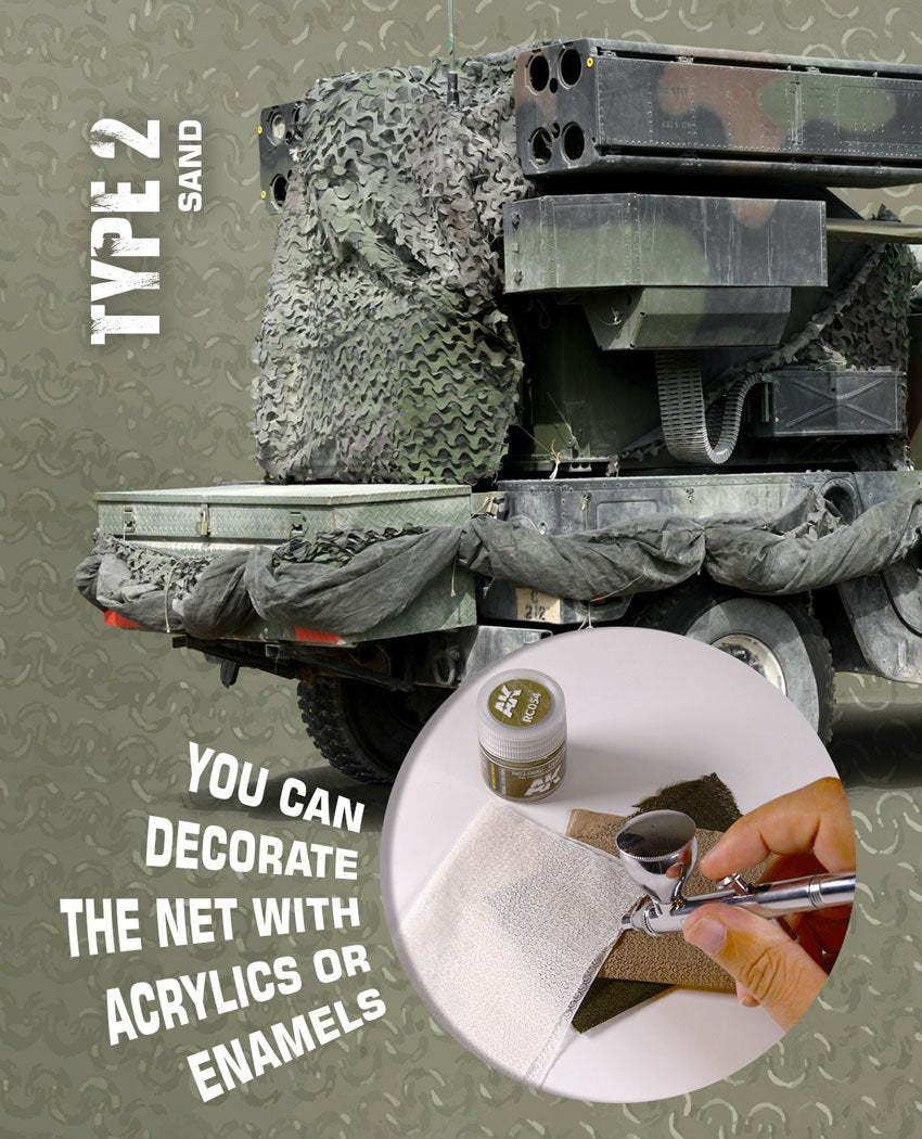 AK Interactive AK8062 CAMOUFLAGE NET BROWN TYPE 2 – image 2