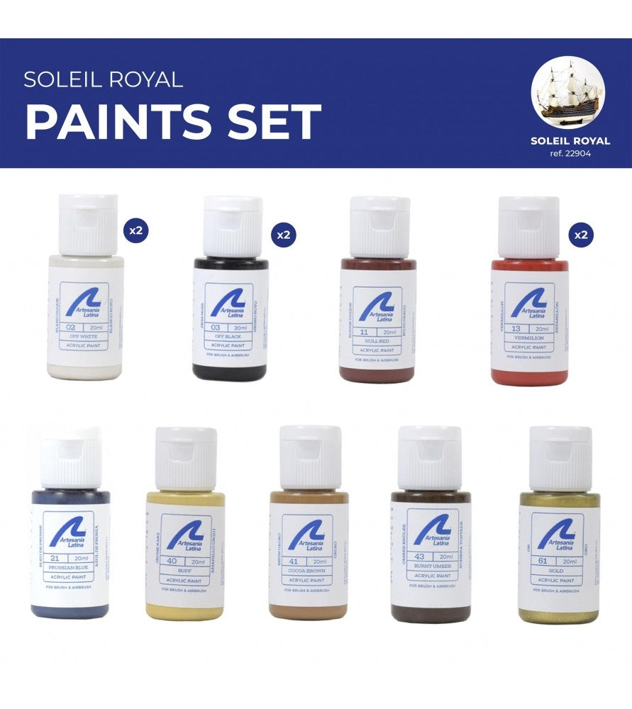 ARTESANIA LATINA 277PACK16 Zestaw farb akrylowych 12x20 ml - Soleil Royal