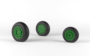 Armory Models AW48027 Mikoyan MiG-21 Fishbed wheels w/ weighted tires, early 1/48 – obrázek 6